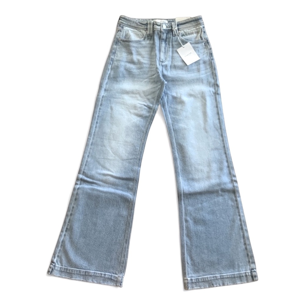 Kancan High Rise Flare Hem Light Washed Jeans Women’s Multi Sizes NWT - Picture 8 of 16